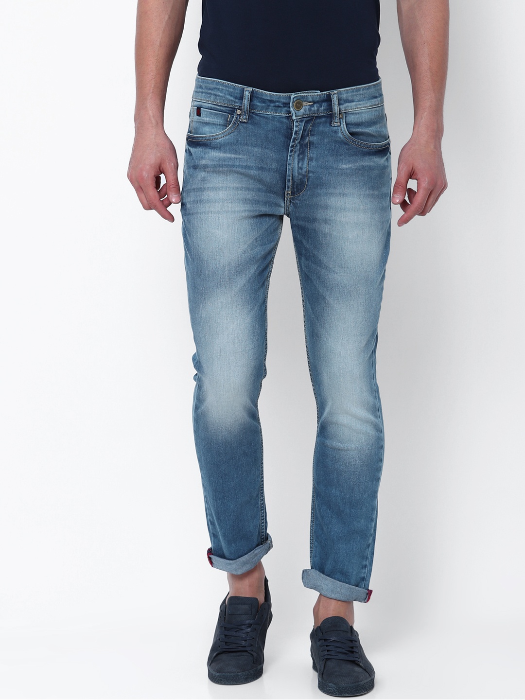 

LOCOMOTIVE Men Blue Slim Fit Mid-Rise Clean Look Stretchable Jeans