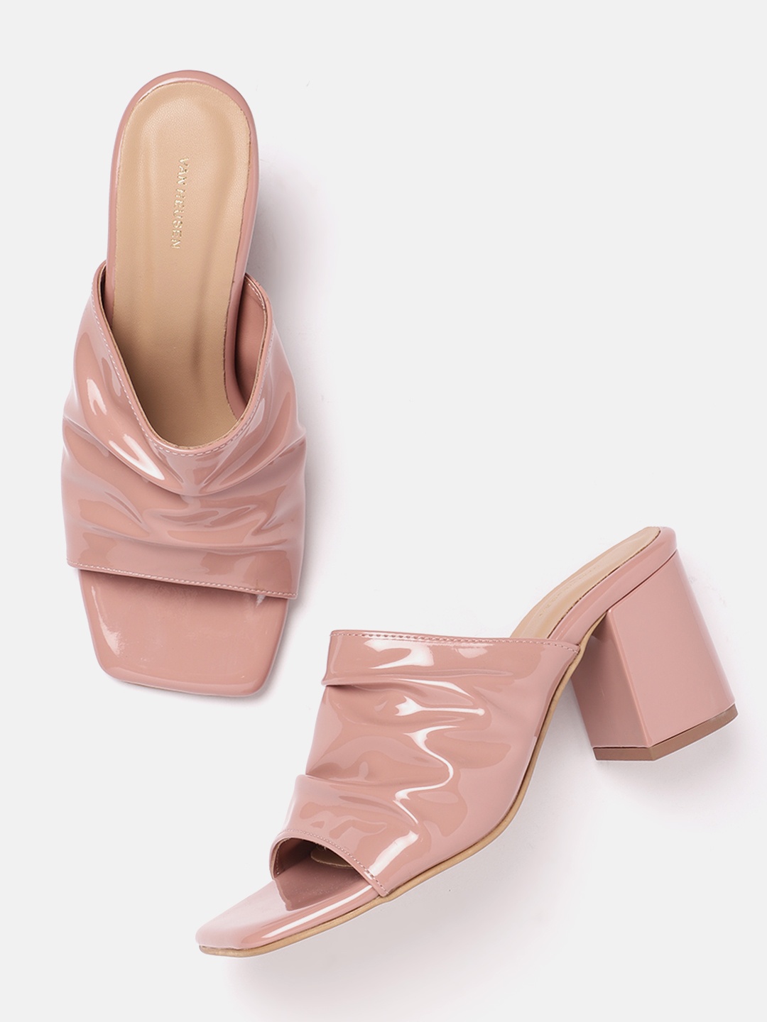 

Van Heusen Open Toe Block Heels, Pink