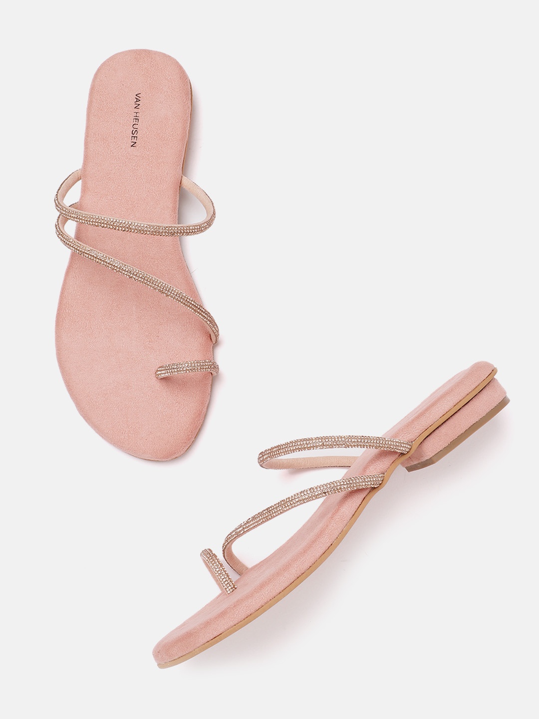 

Van Heusen Women Embellished One Toe Flats, Pink