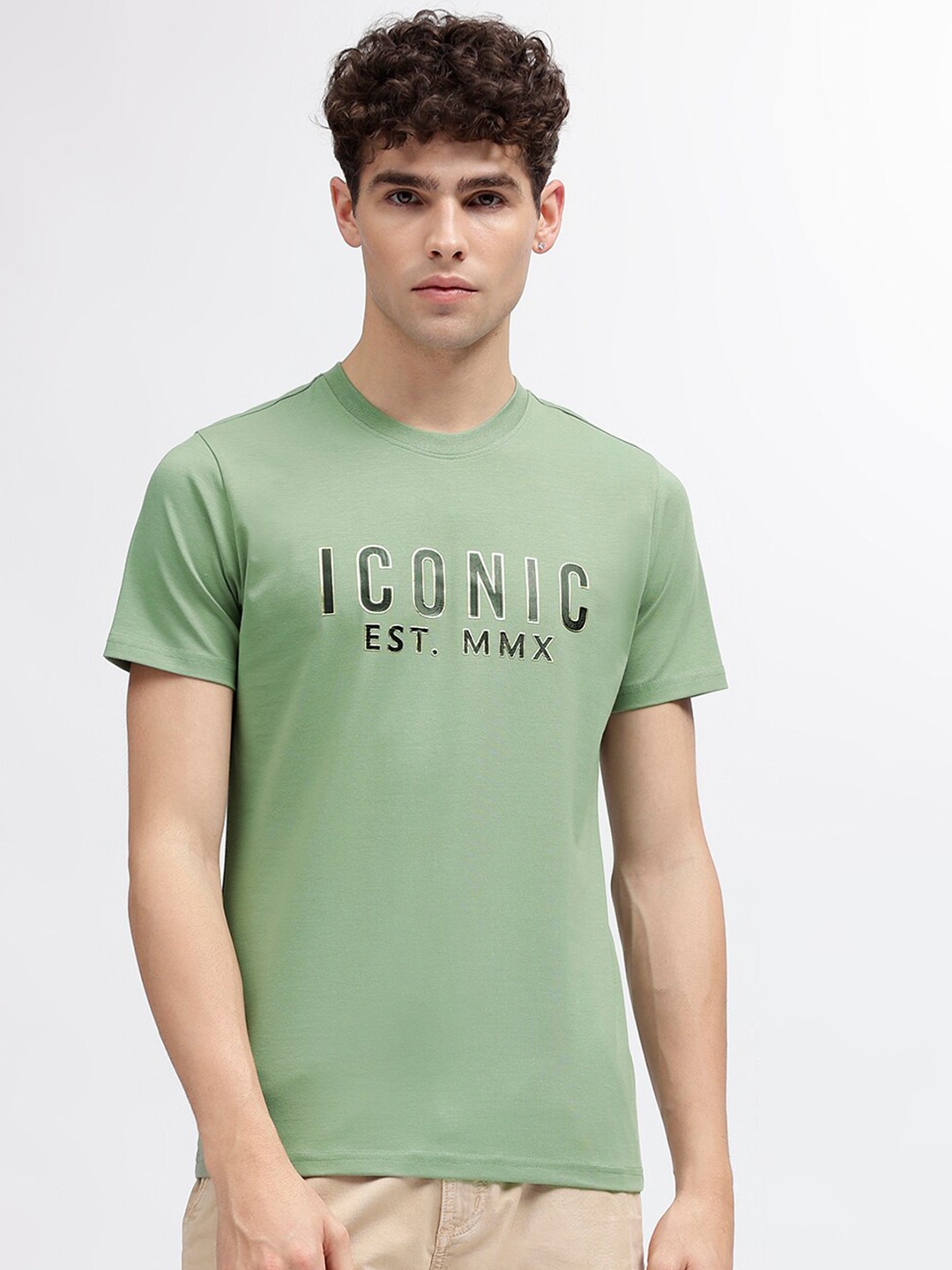 

Iconic Regular Fit Cotton T-shirt, Green