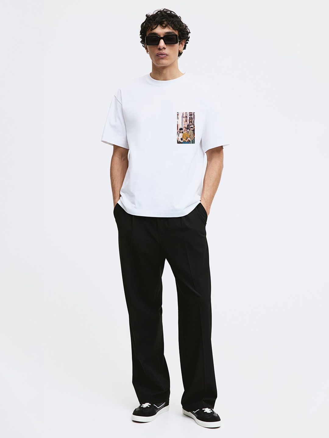 

Miaz Lifestyle Naruto Graphic Printed Drop-Shoulder Sleeves Cotton Oversized T-shirt, White