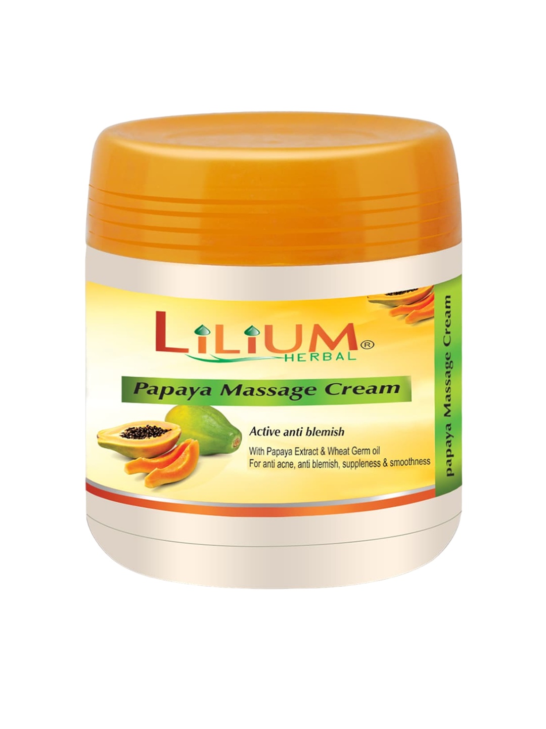 

Lilium Papaya Massage Cream with Wheatgerm Oil - 500ml, Beige