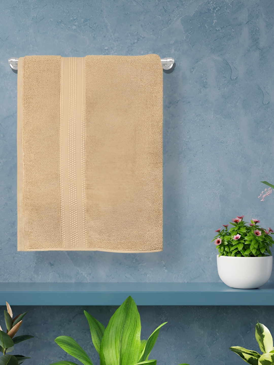 

RANGOLI Beige Pure Cotton 625 GSM Bath Towel