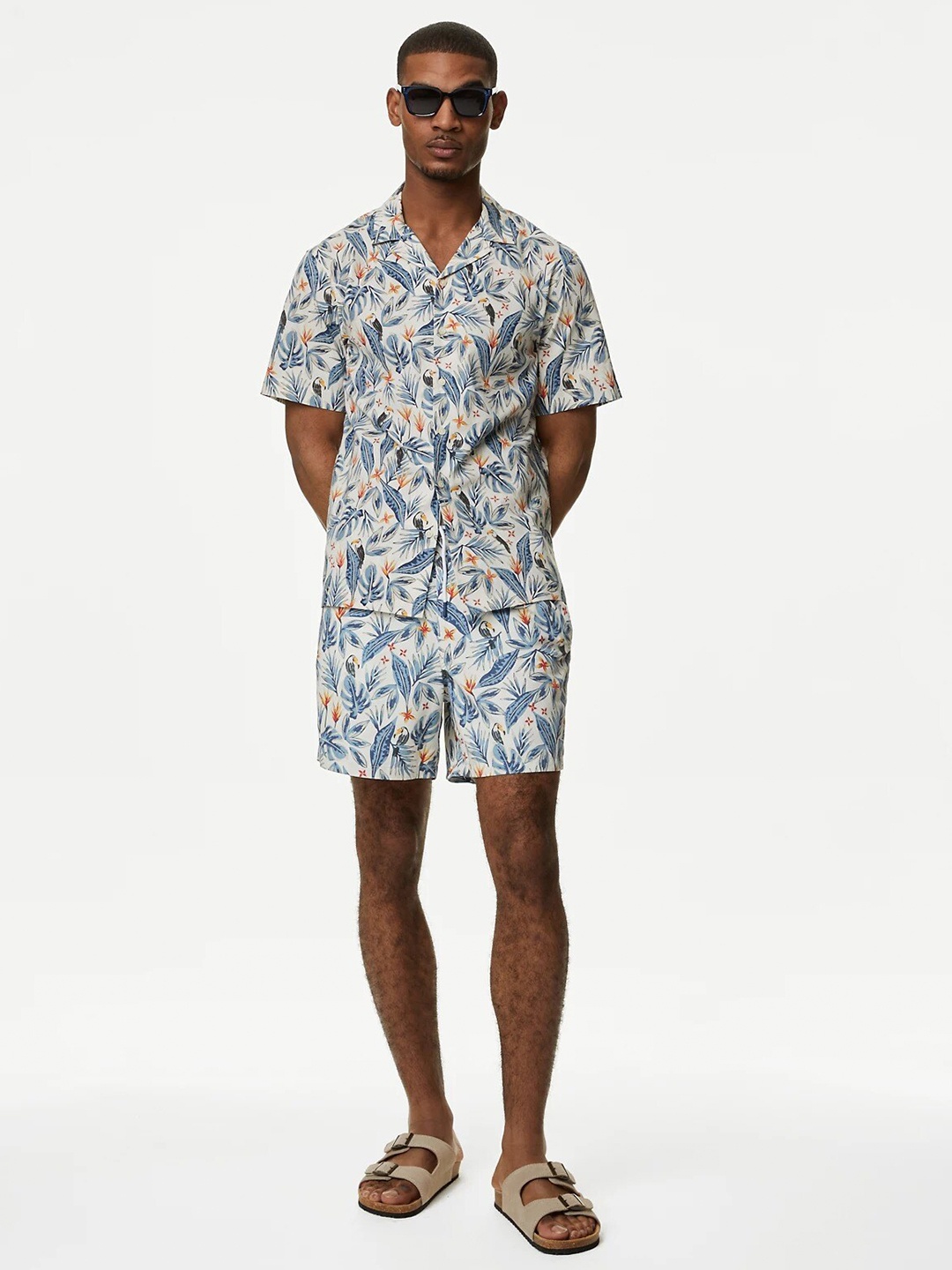 

Marks & Spencer Men Floral Opaque Printed Casual Shirt, Multi