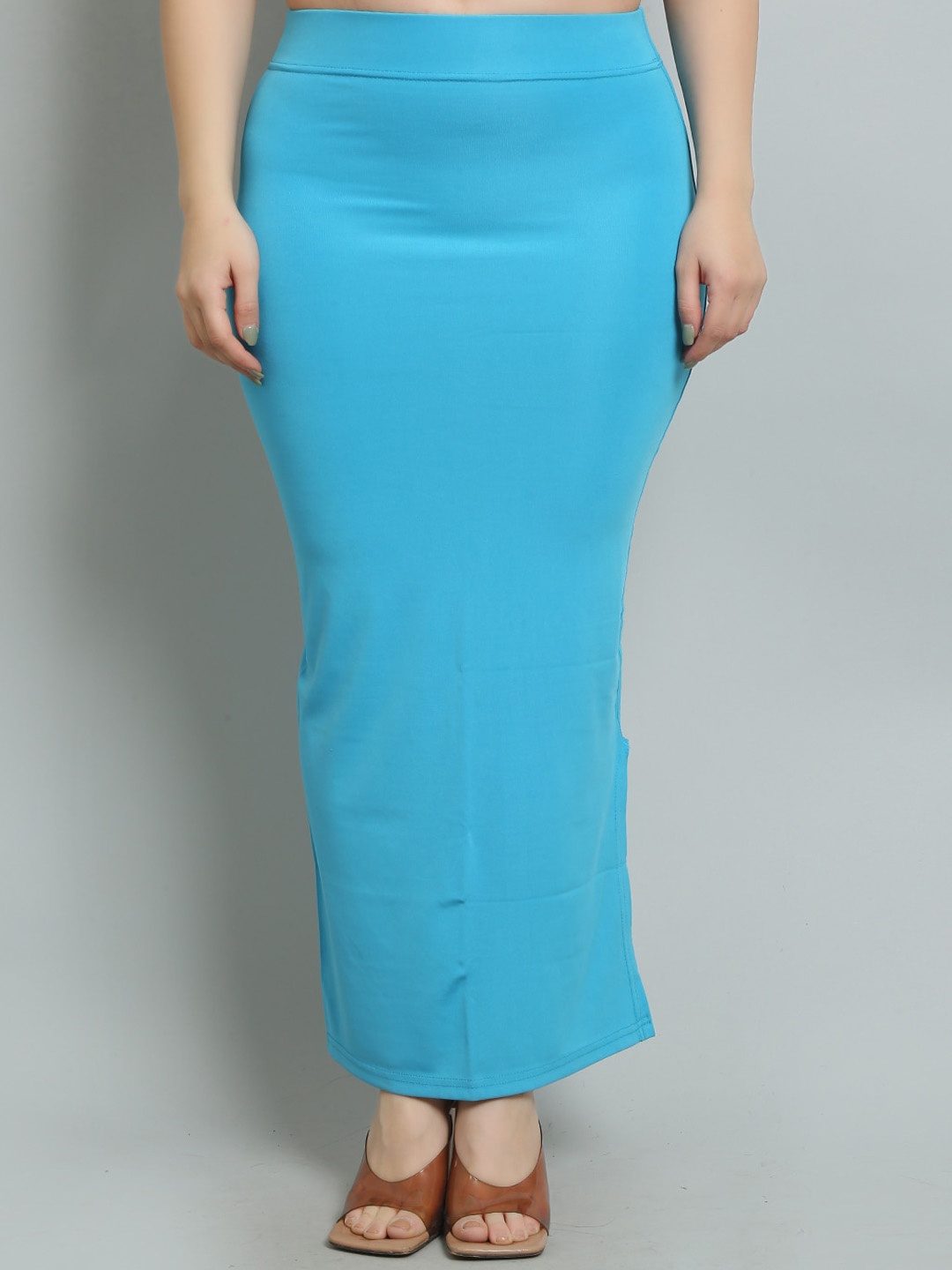 

COLOR STYLE Skin-Friendly Stretchable Saree Shapewear, Blue