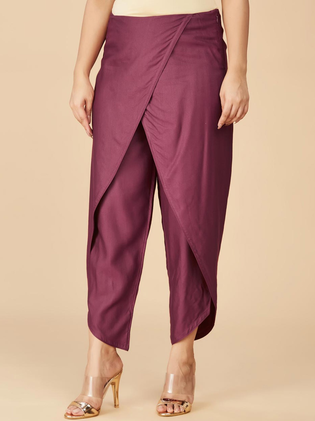 

Fabindia Women Ankle Length Dhoti Pant, Purple