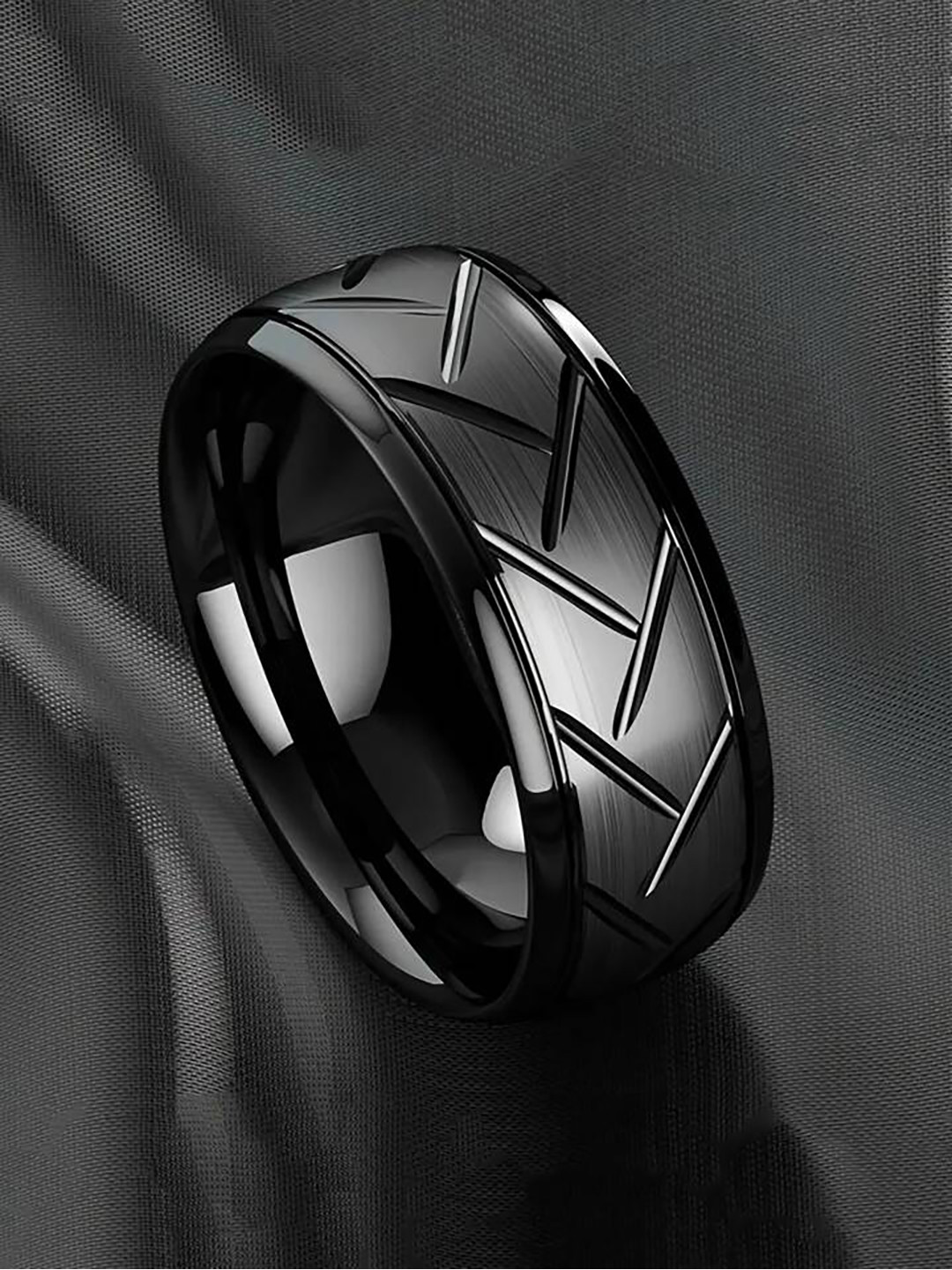 

Fashion Frill Men Silver-Plated Finger Ring