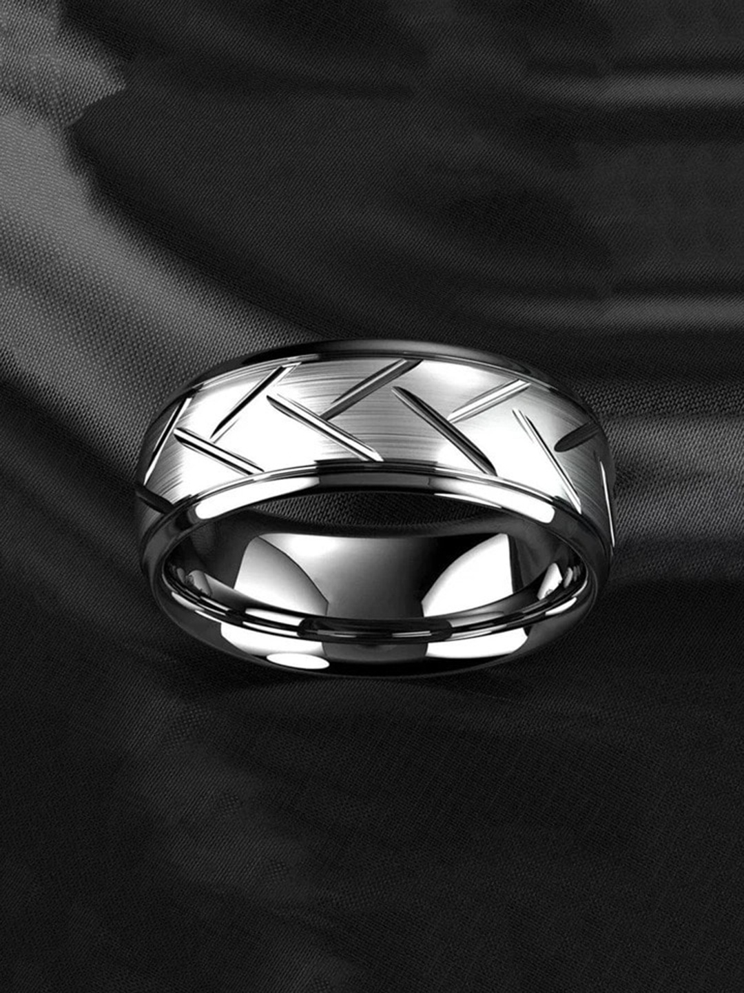 

Fashion Frill Men Silver-Plated Finger Ring