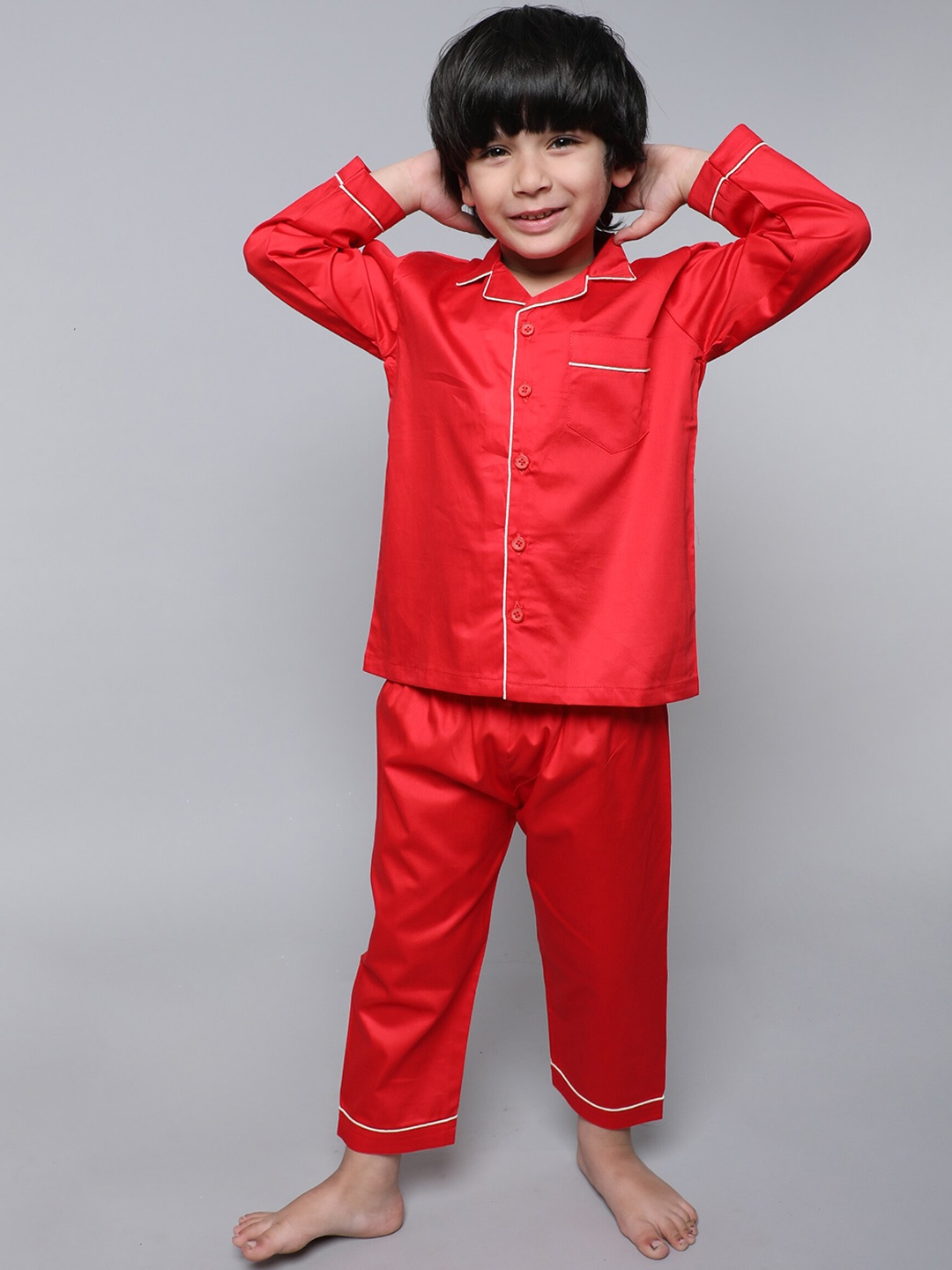 

BAESD Boys Night suit, Red