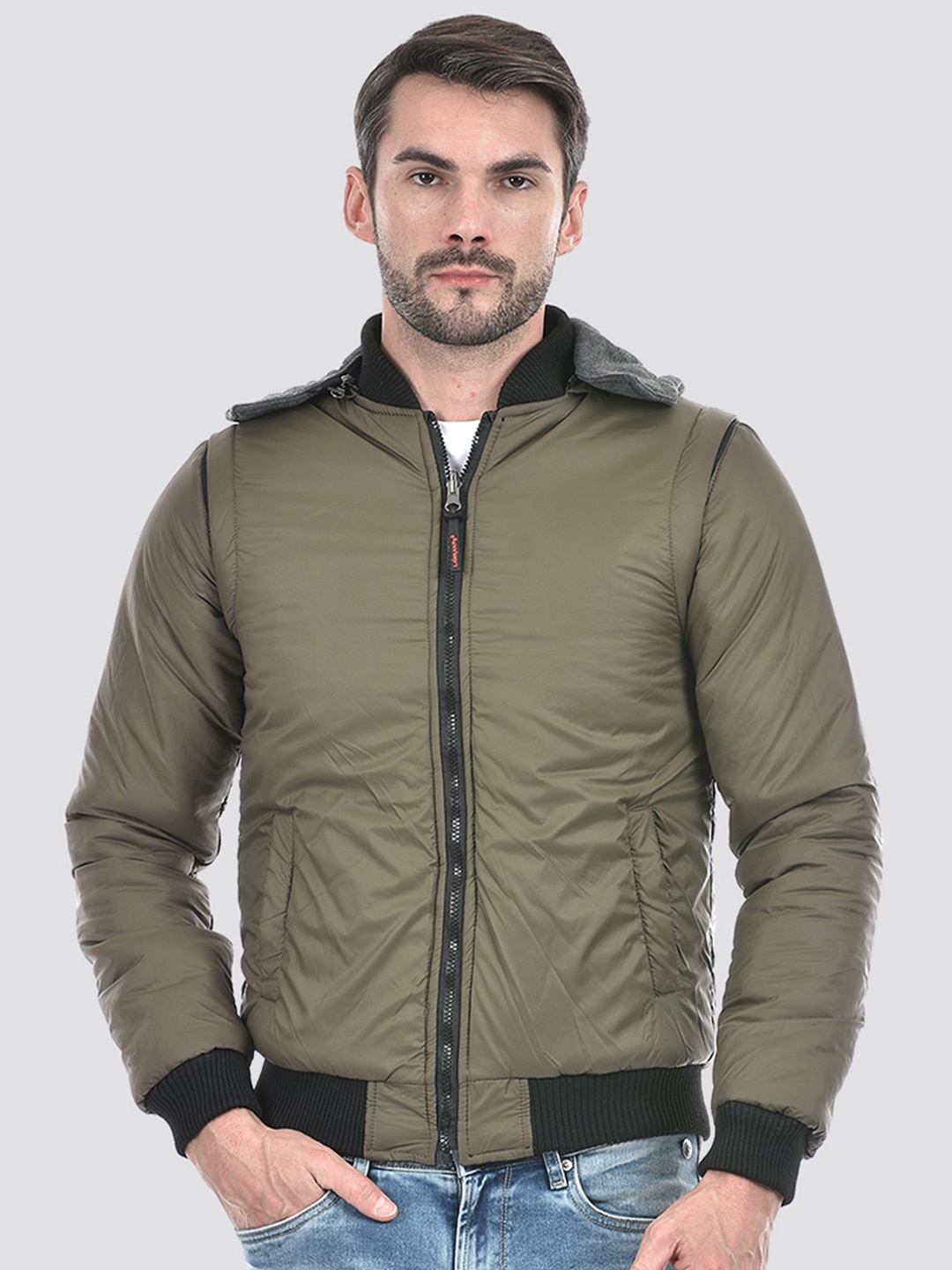 

Lawman pg3 Men Reversible Crop Puffer Jacket, Multi