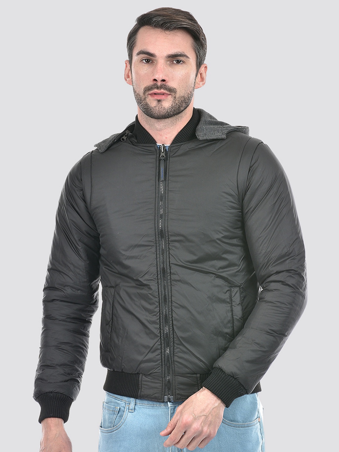 

Lawman pg3 Men Reversible Crop Bomber Jacket, Multi