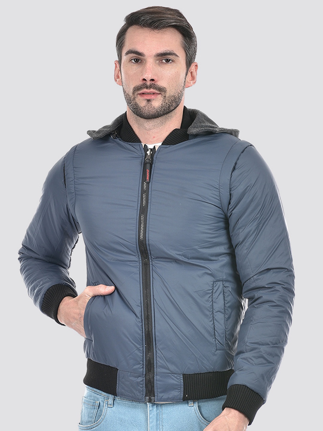 

Lawman pg3 Men Reversible Crop Bomber Jacket, Multi