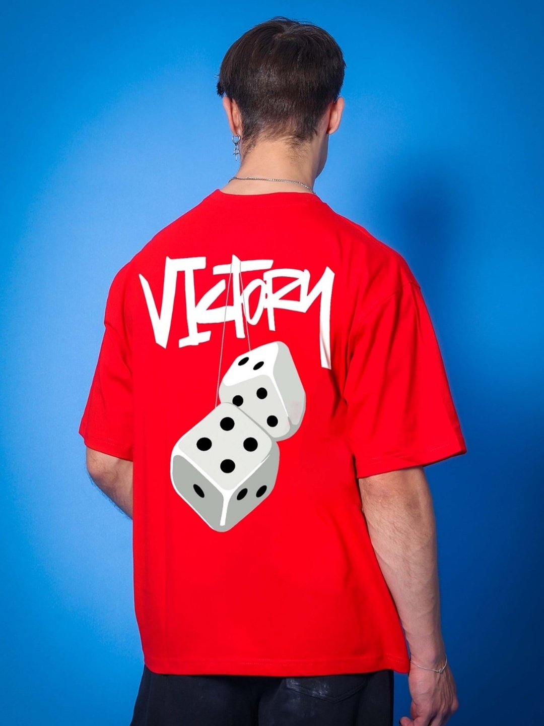 

WEARDUDS Men Typography Printed Applique T-shirt, Red
