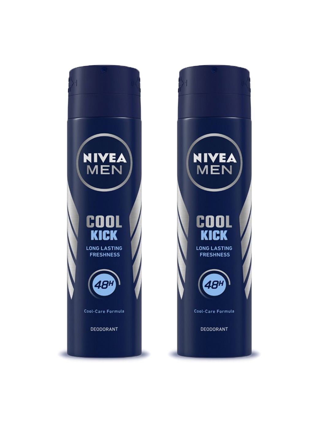 

Nivea Men Set of 2 Cool Kick Long Lasting Freshness Deodorant - 92 g Each, Navy blue