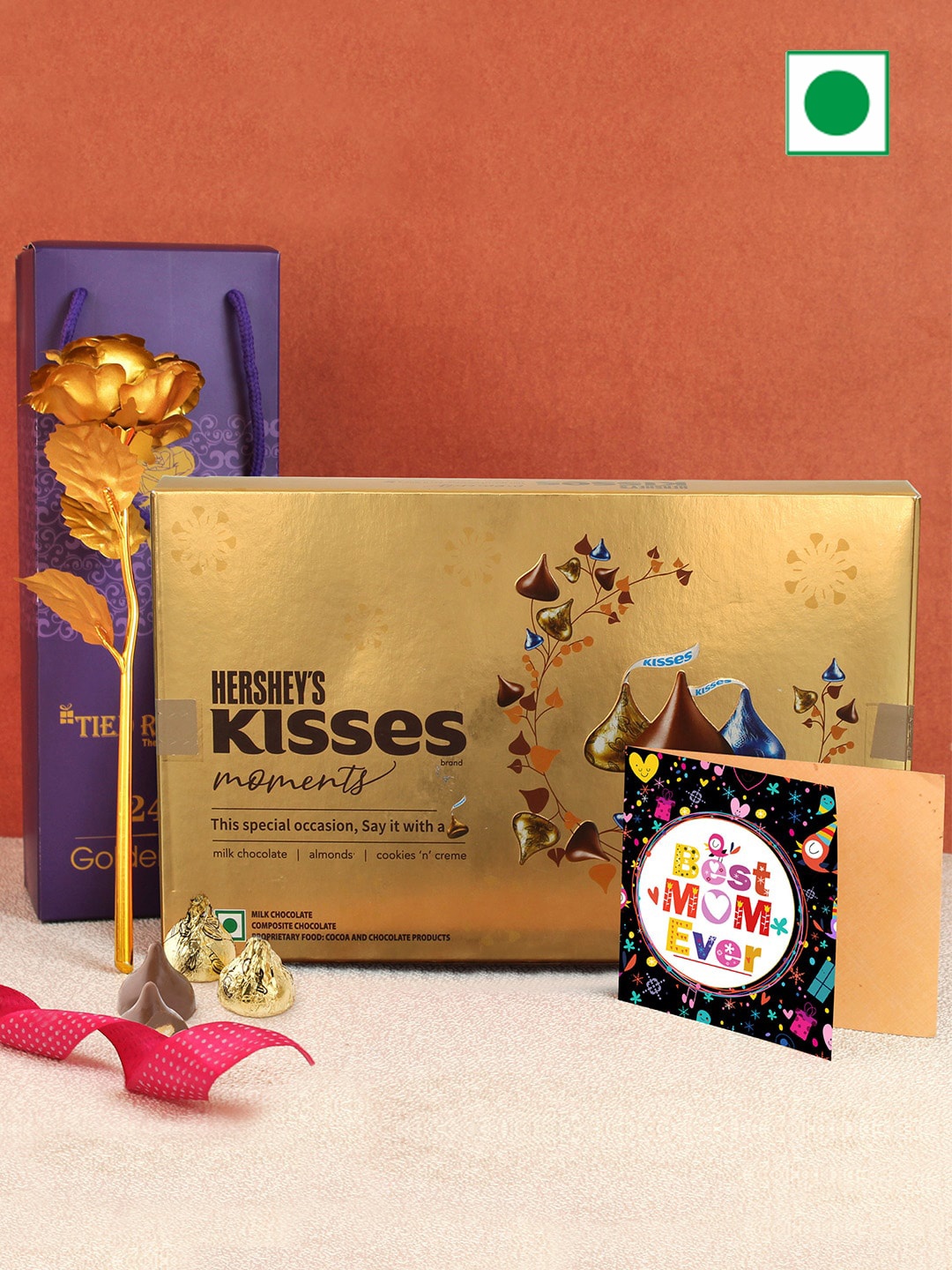 

TIED RIBBONS Mothers Day Chocolate Gift Pack, Gold
