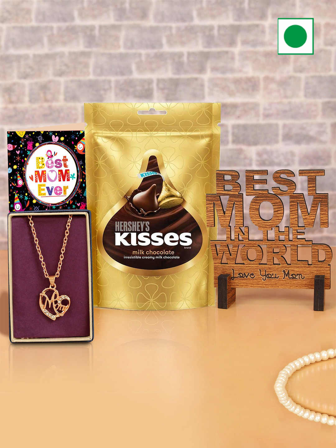 

TIED RIBBONS Set Of 4 Mothers Day Gift Hamper, Red