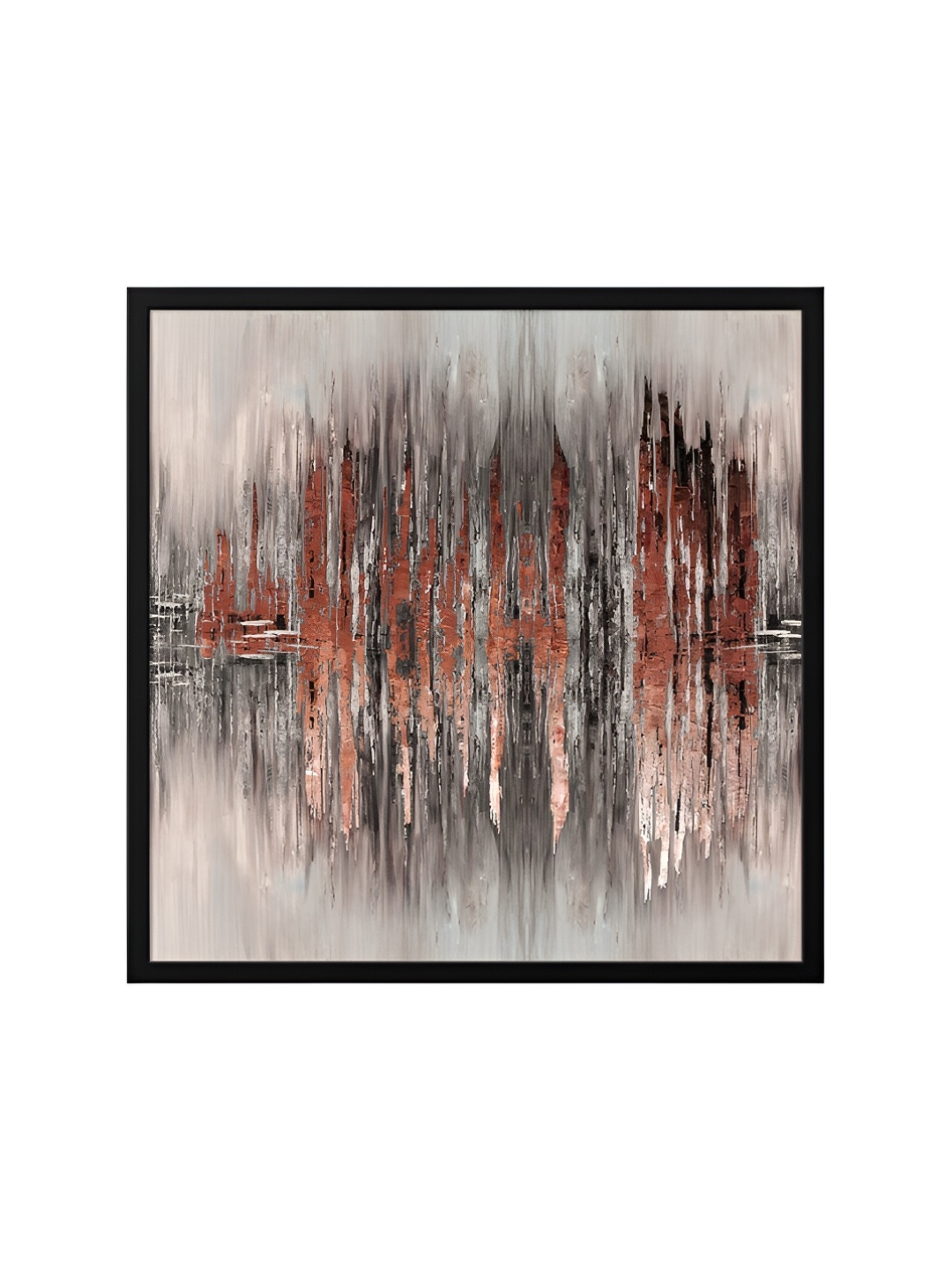 

999Store Grey & Brown Canvas Abstract Painting Wall Art