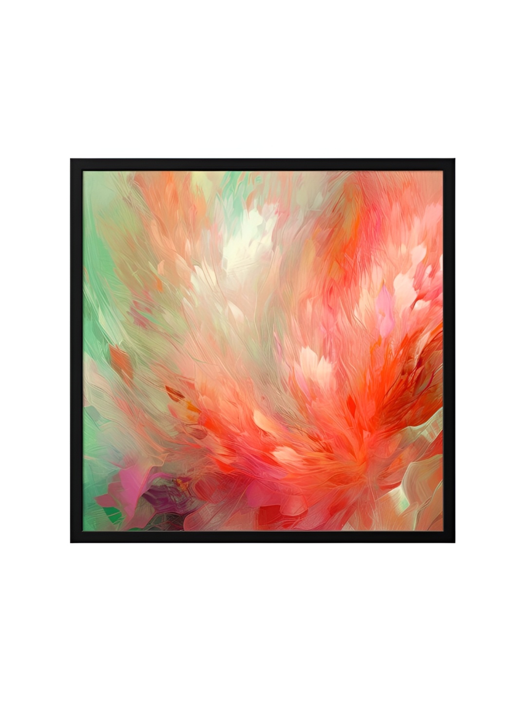 

999Store Red & Green Canvas Abstract Painting Wall Art