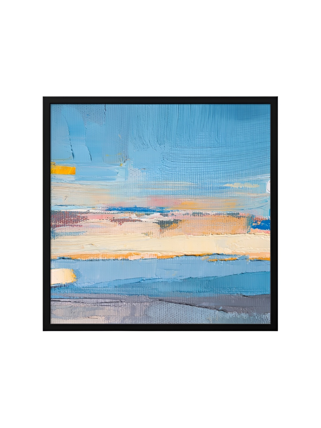 

999Store Blue & Black Canvas Abstract Painting Wall Art