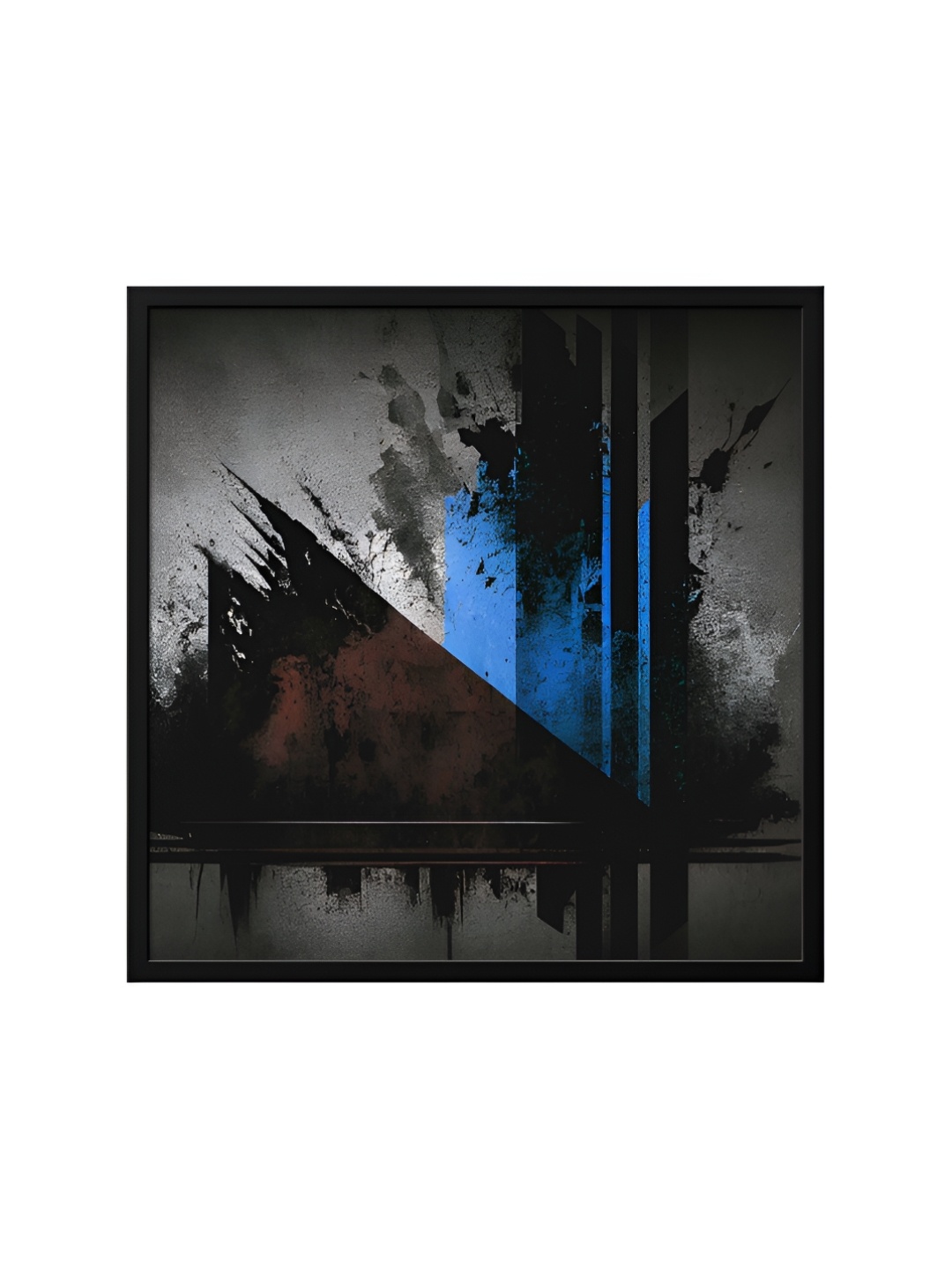 

999Store Grey & Black Canvas Abstract Painting Wall Art