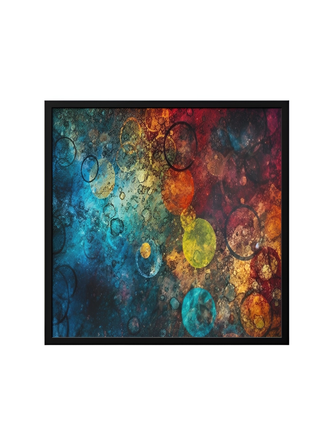 

999Store Blue & Red Canvas Abstract Painting Wall Art