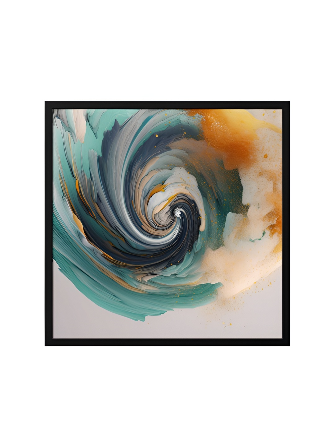 

999Store Black & Green Canvas Abstract Wall Art
