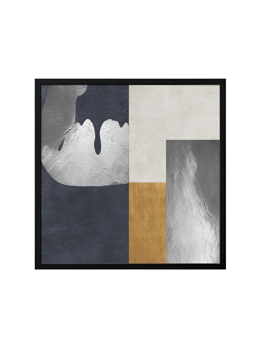 

999Store Grey & White Canvas Abstract Painting Wall Art
