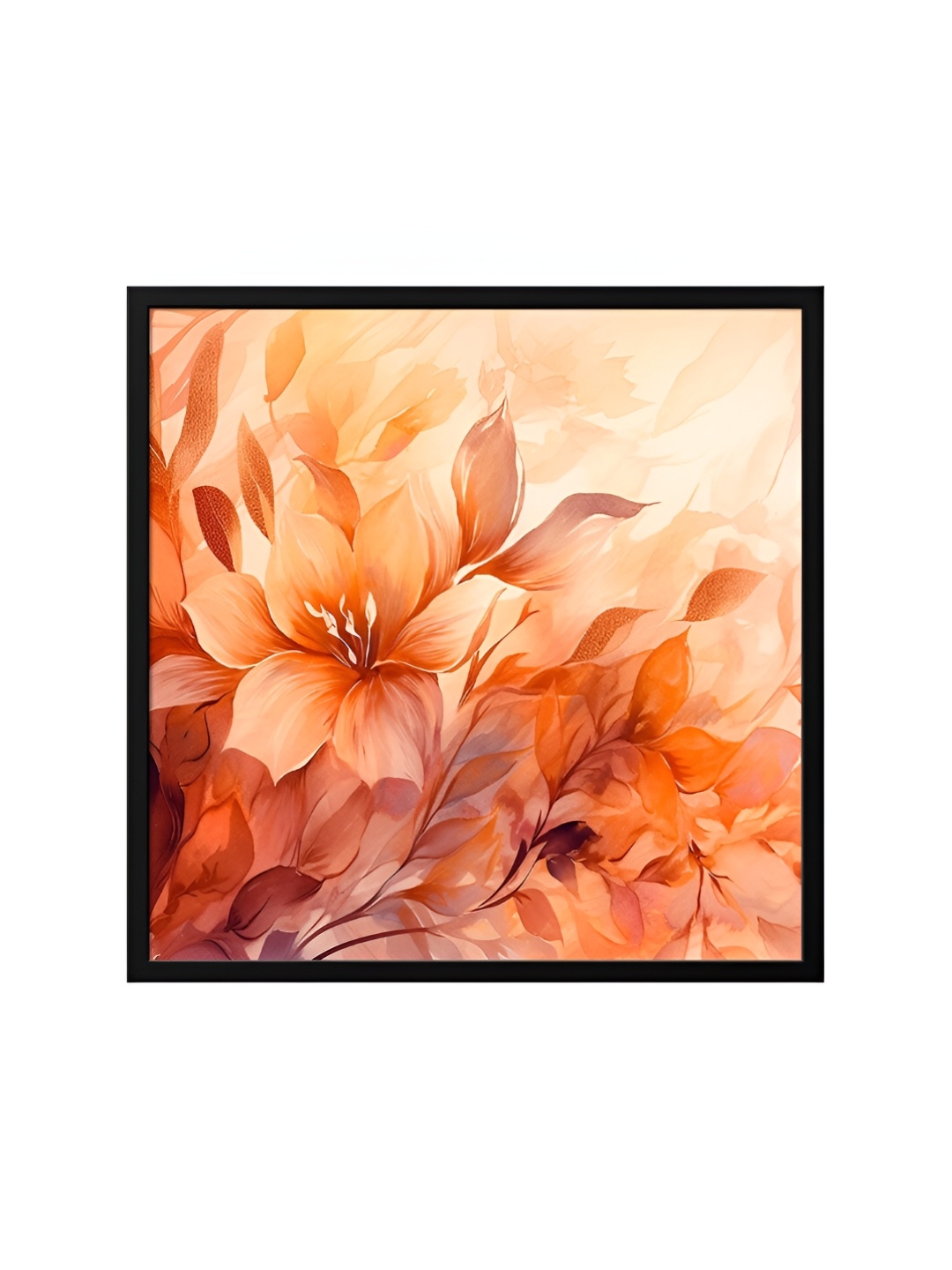 

999Store Brown & White Canvas Floral And Botanical Wall Art