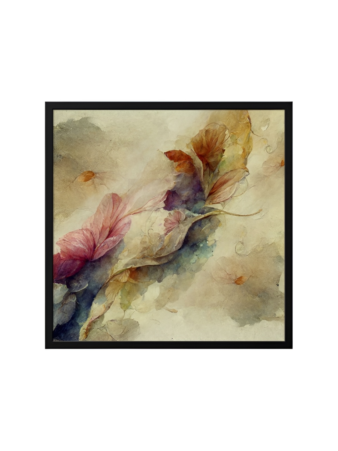 

999Store Brown & Black Canvas Floral And Botanical Wall Art