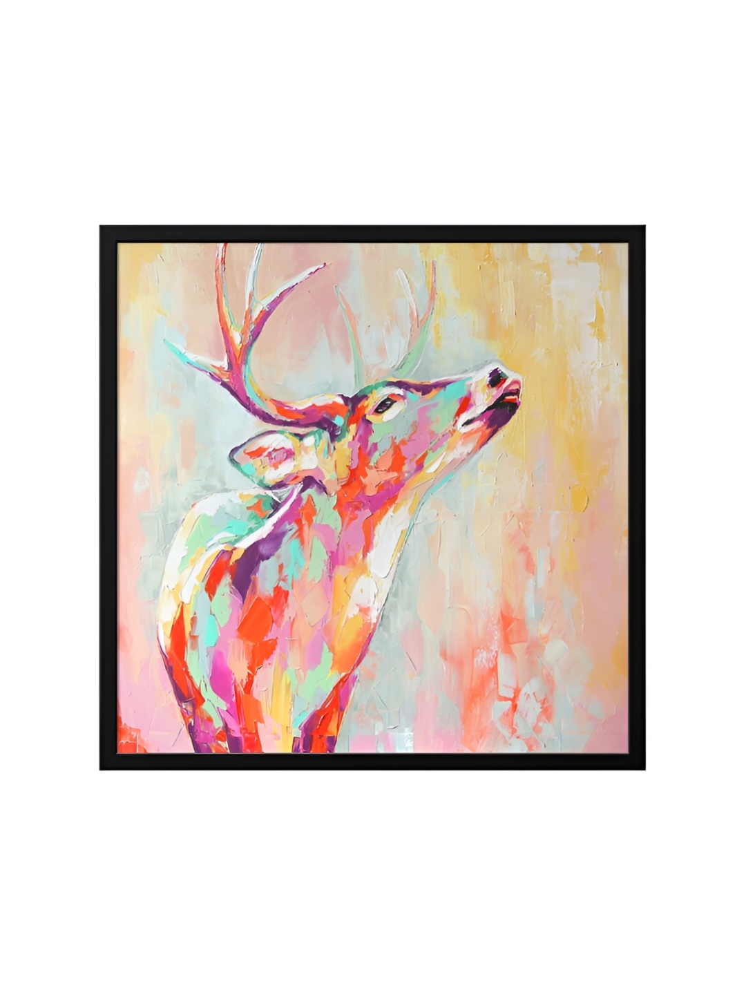 

999Store Black & Red Canvas Birds and Animals Painting Wall Art