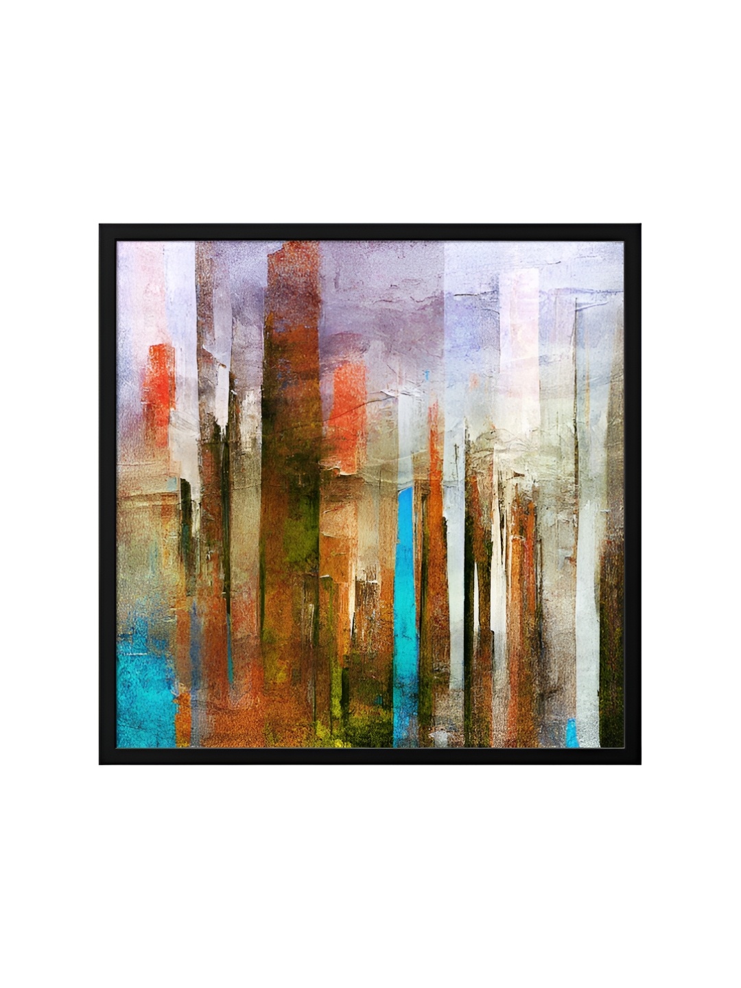 

999Store Brown & Red Canvas Abstract Painting Wall Art
