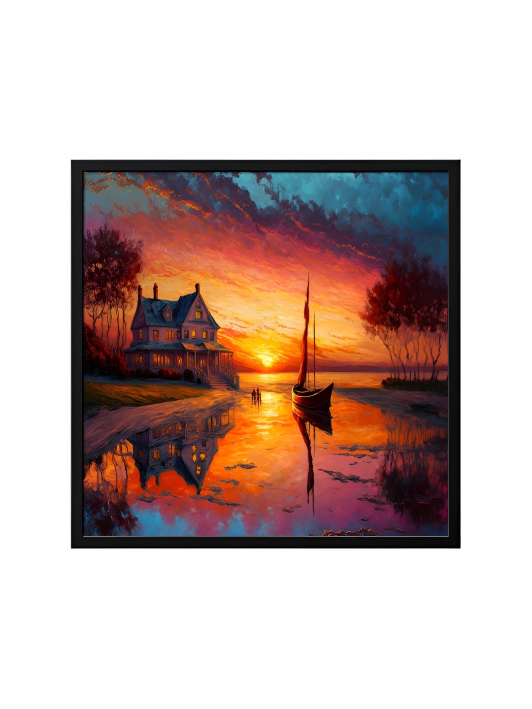 

999Store Brown & Orange Canvas Other Wall Art