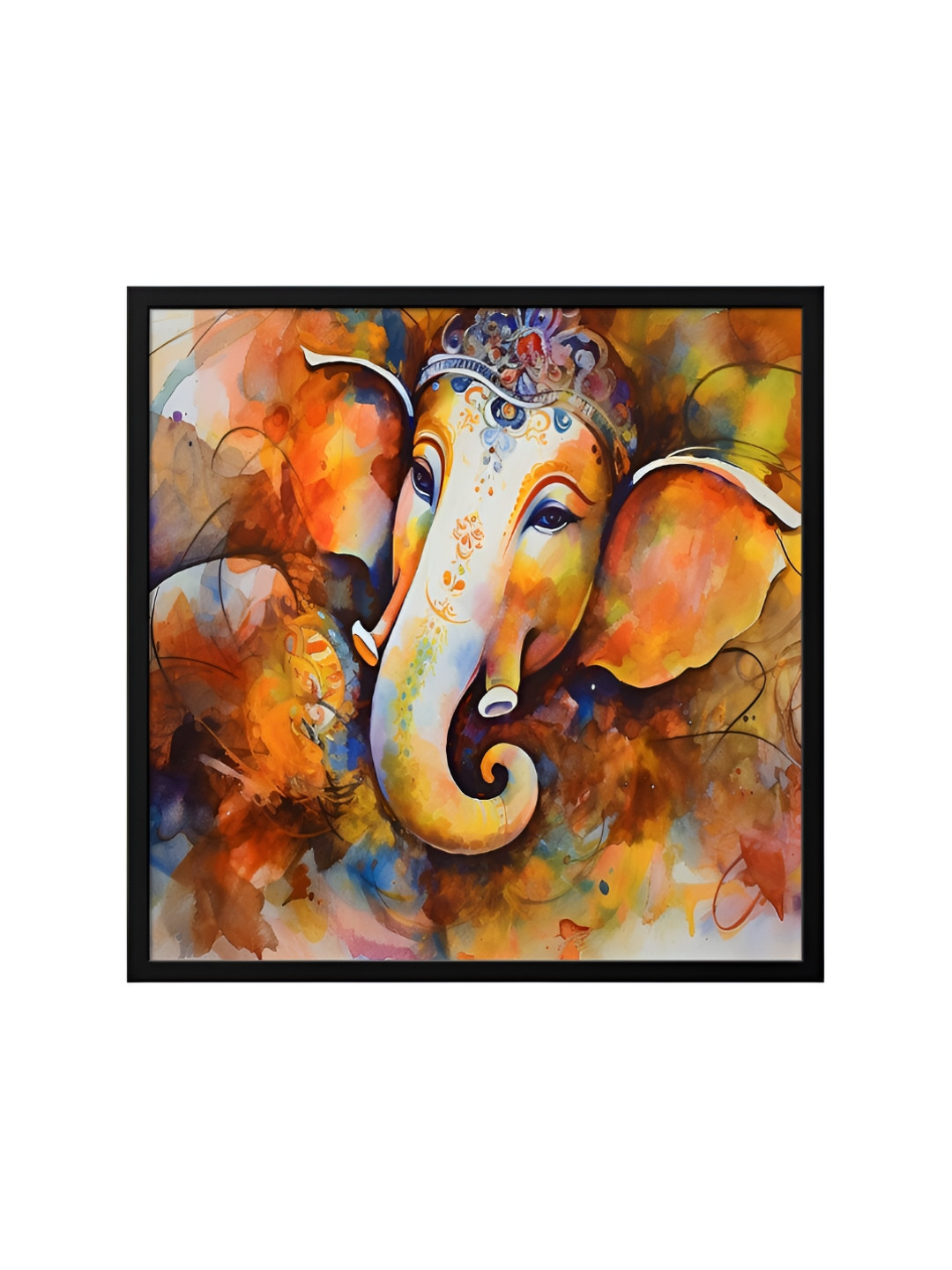 

999Store Brown & Orange Canvas Religious Painting Wall Art