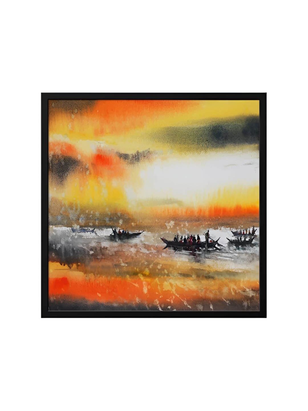 

999Store Brown & Orange Canvas Other Wall Art