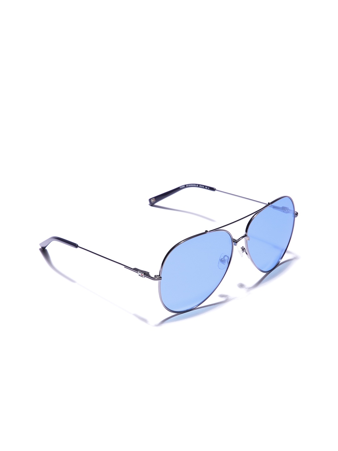 

Tommy Hilfiger Men Aviator Sunglasses with UV Protected Lens TH 2582 C5 Gunnavbl-33 60 S, Blue