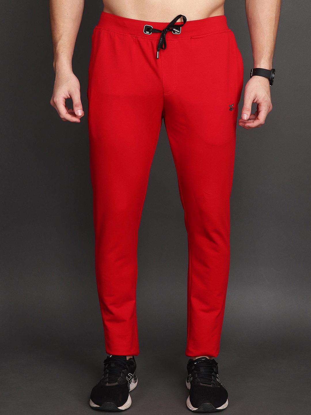 

Albion By CnM Men Mid Rise Track Pants, Red