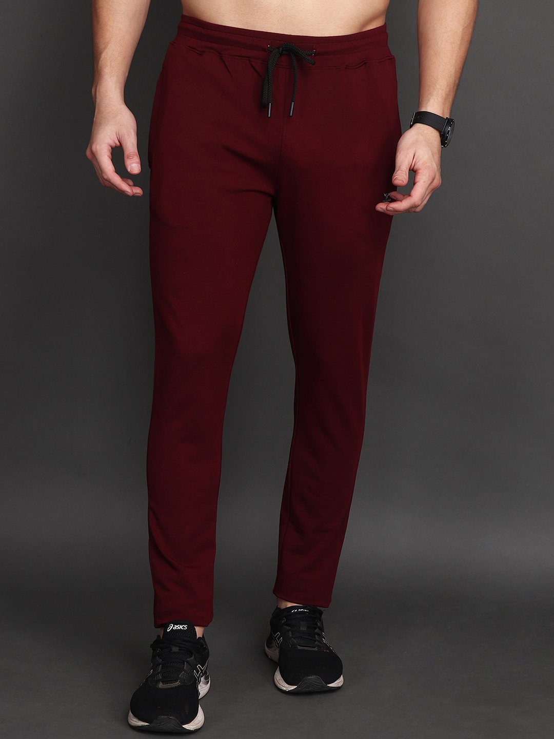 

Albion By CnM Men Mid Rise Track Pants, Red