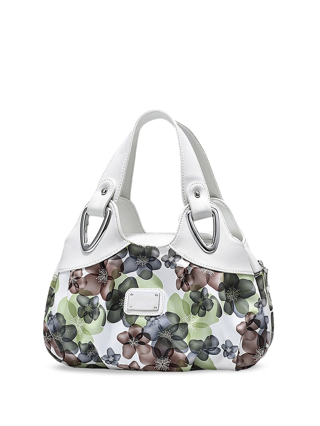 

SYGA Floral Printed Leather Bucket Handheld Bag, Multi