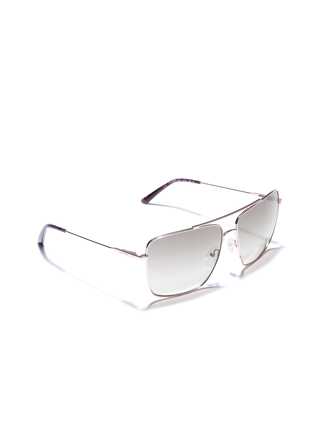 

Calvin Klein Men Aviator Sunglasses with UV Protected Lens Ck 19159I 717 61 S, Brown