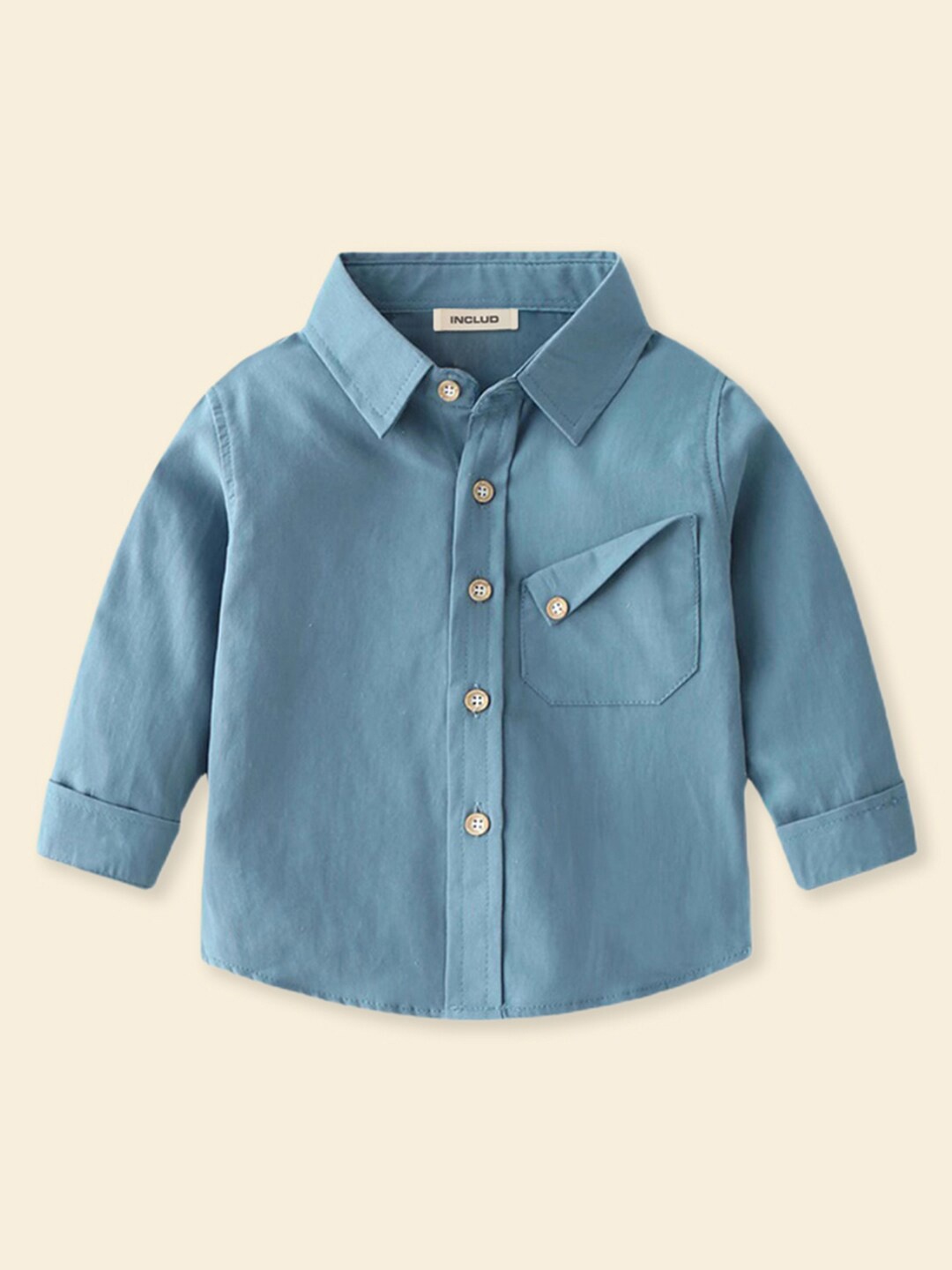 

INCLUD Boys Classic Opaque Casual Shirt, Blue