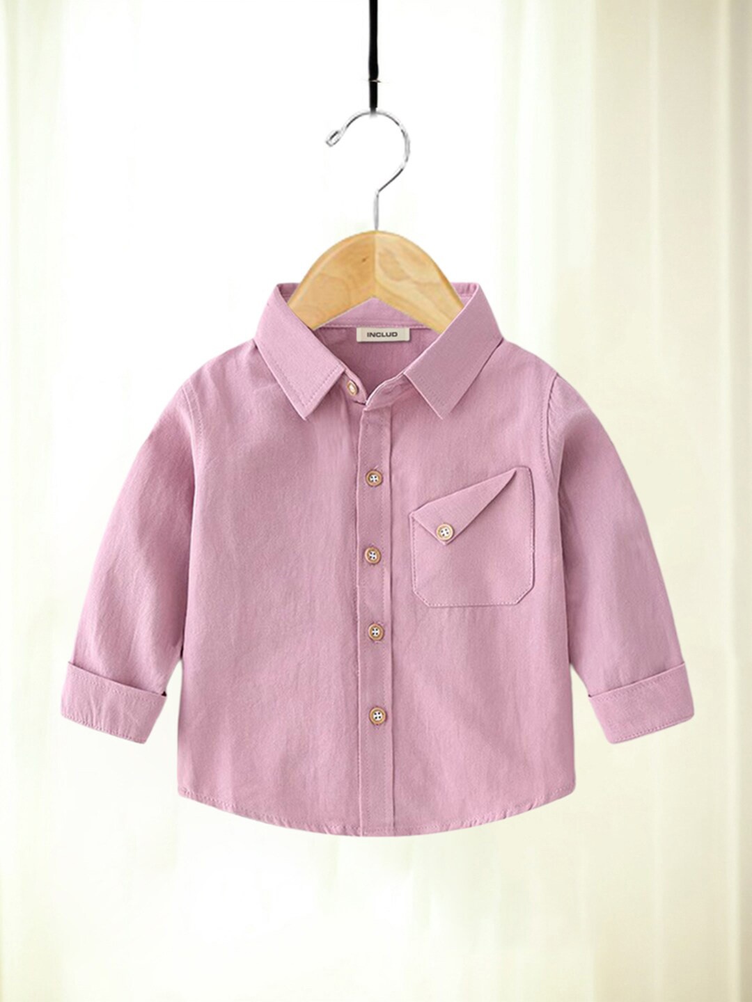 

INCLUD Boys Classic Opaque Casual Shirt, Pink