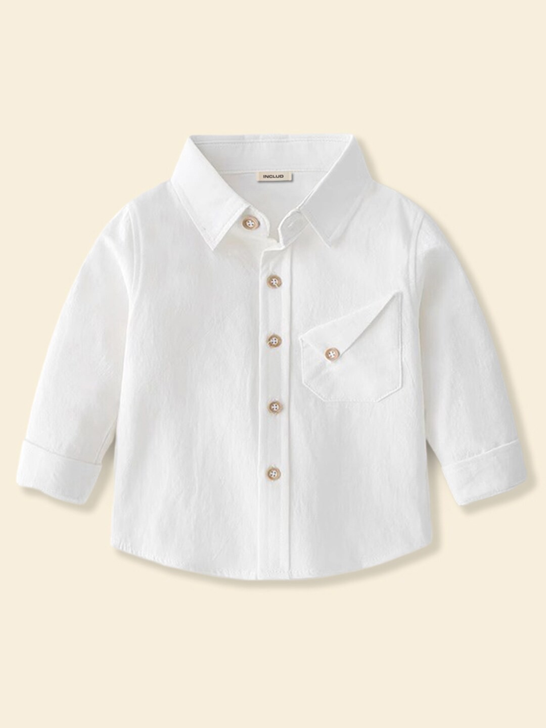 

INCLUD Boys Classic Opaque Casual Shirt, White
