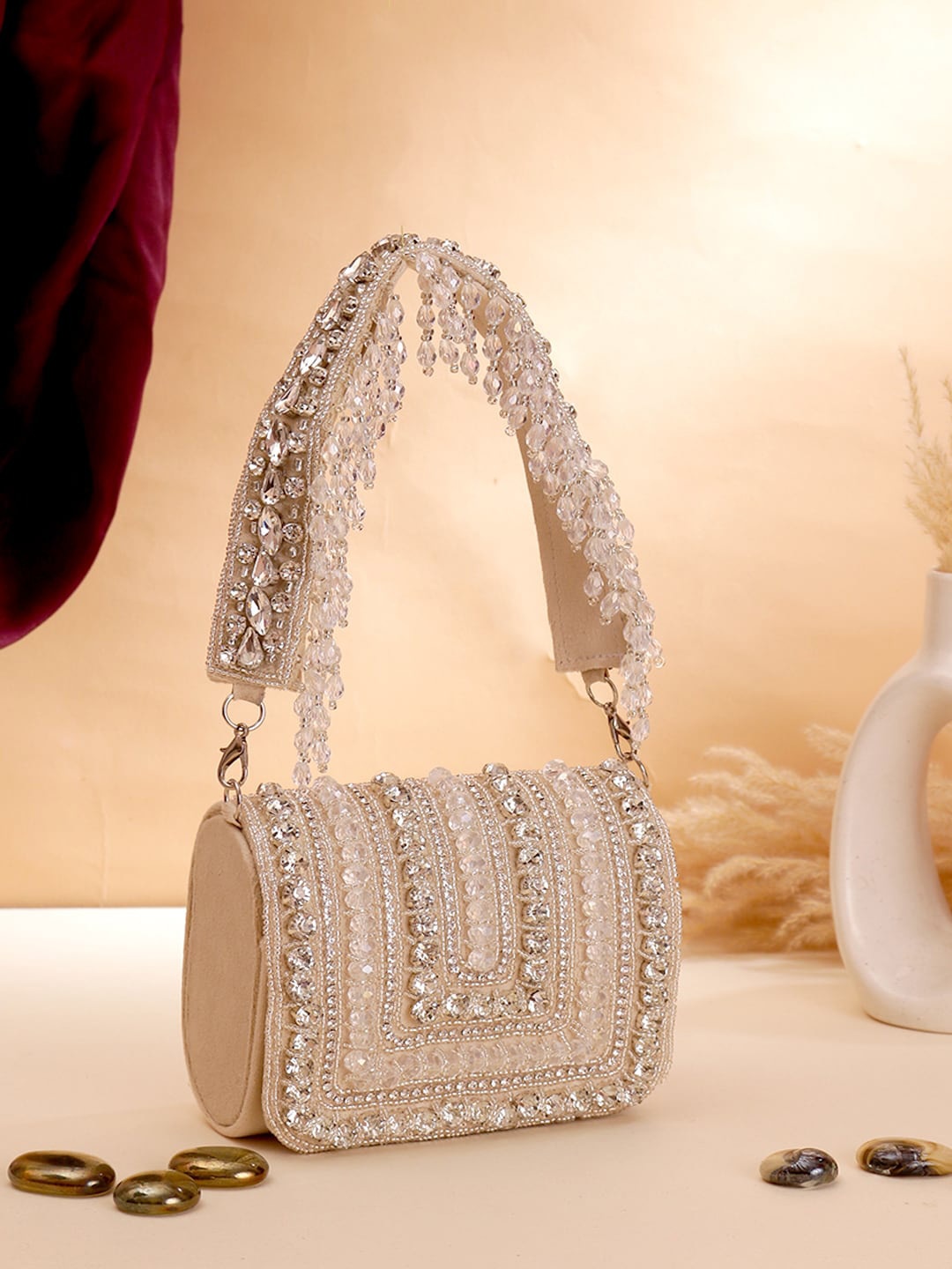 

Swisni Bucket Handheld Bag, Beige