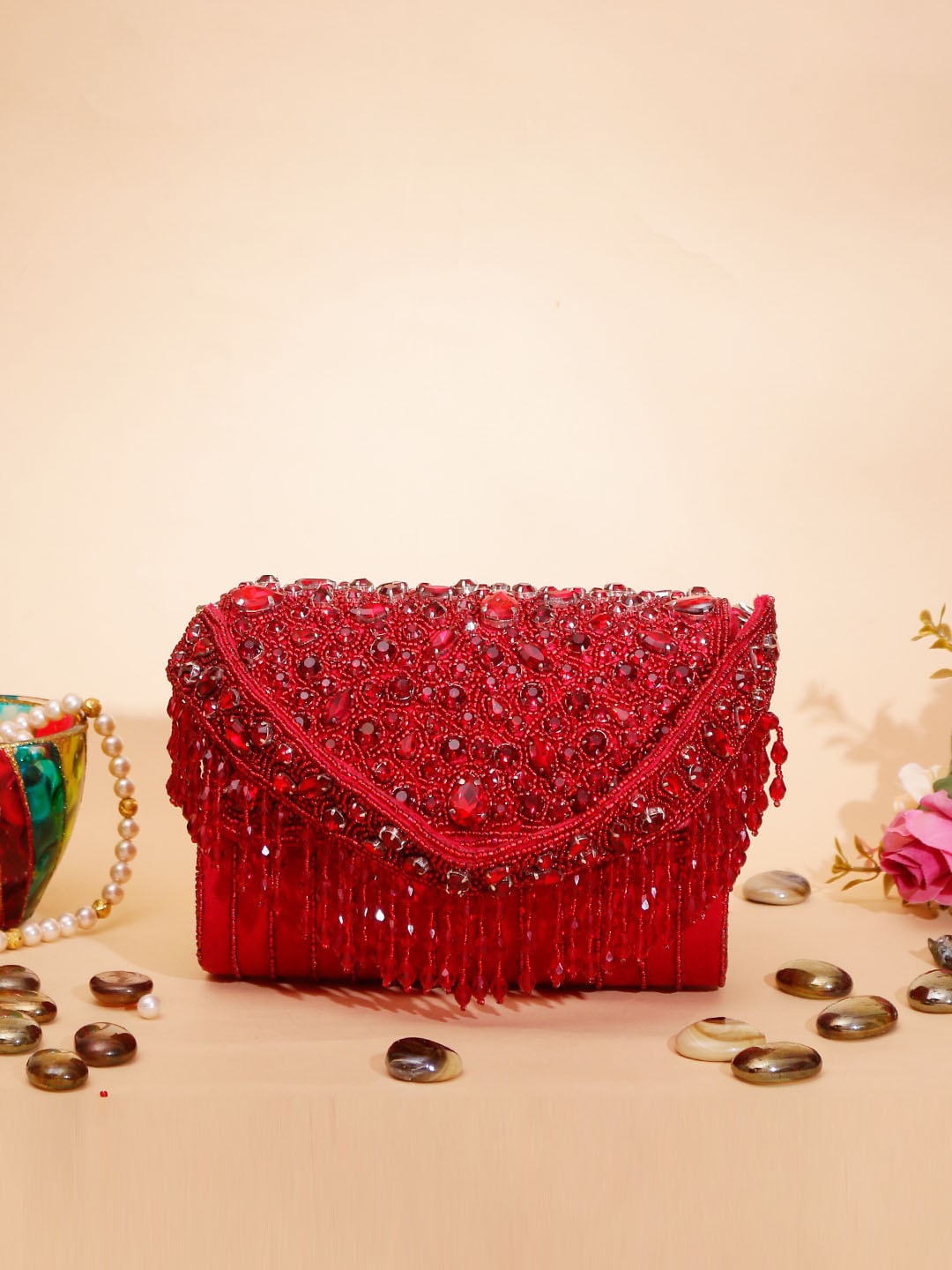 

Swisni Structured Sling Bag, Red