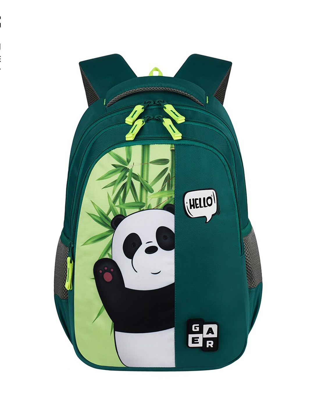 

Gear Kids Hello Panda Printed Backpack, Green