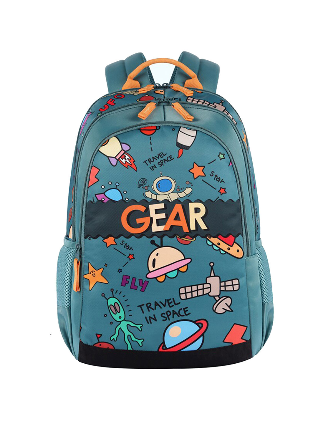 

Gear Kids Graphic Printed Water Resistance Backpack, Green