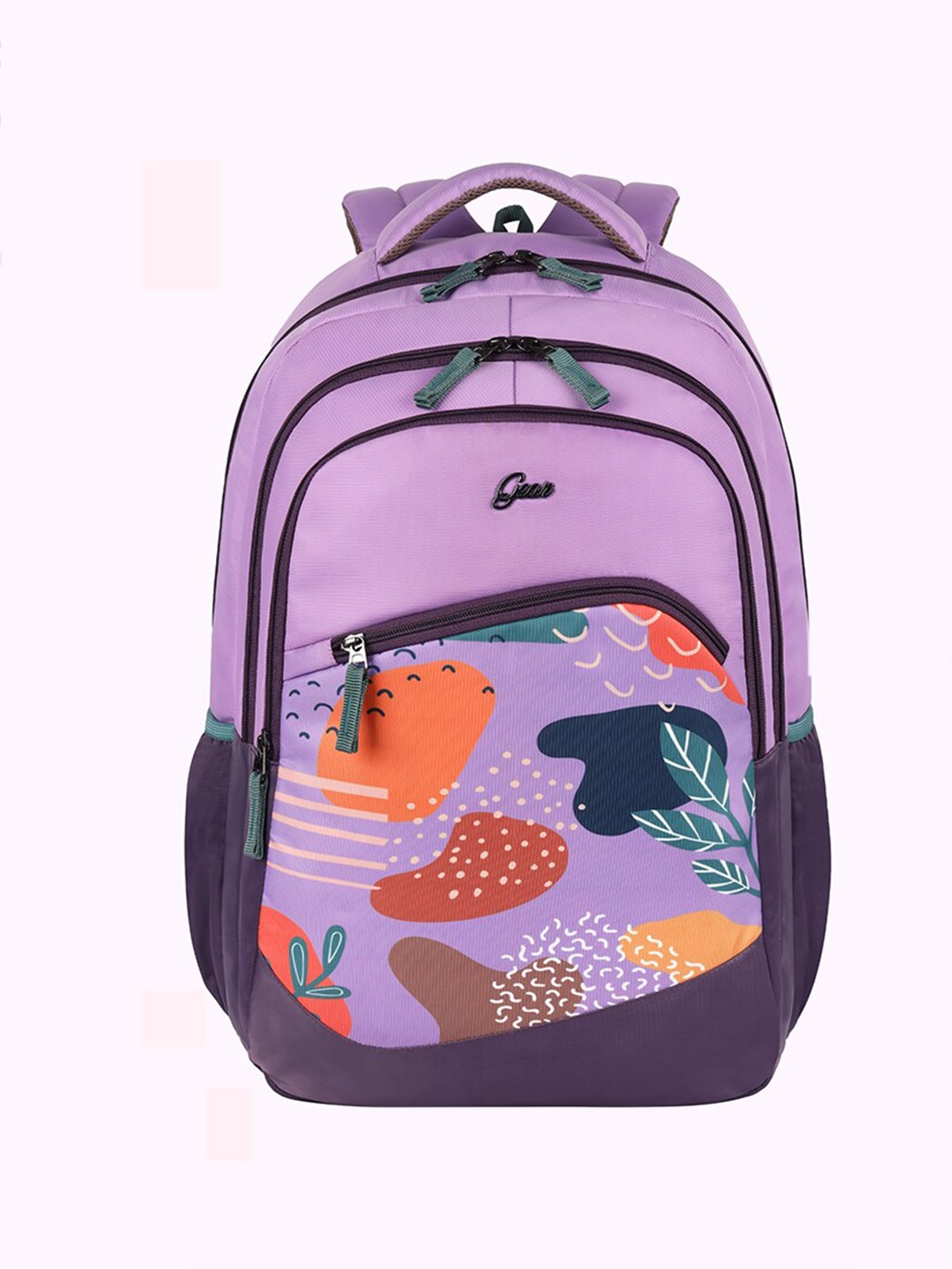 

Gear Girls Graphic Printed Backpack, Lavender