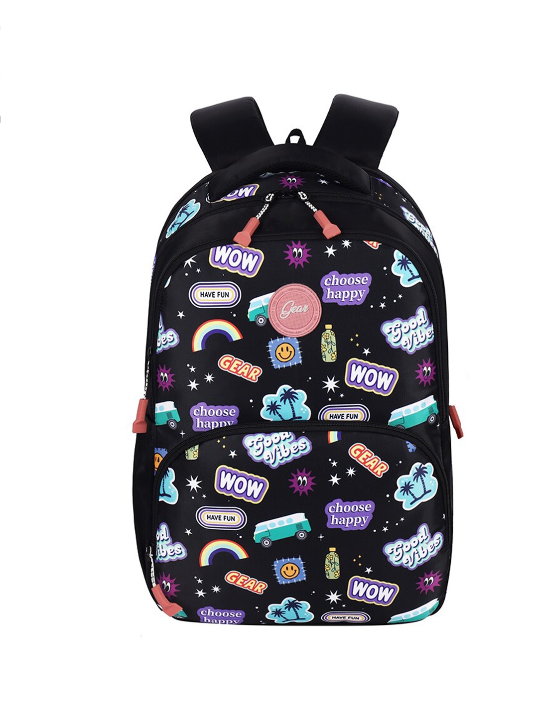 

Gear Girls Graphic Printed Backpack 25.0L, Black