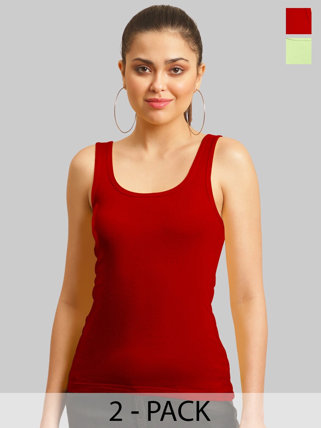 

FBAR Cotton Tank Top, Red