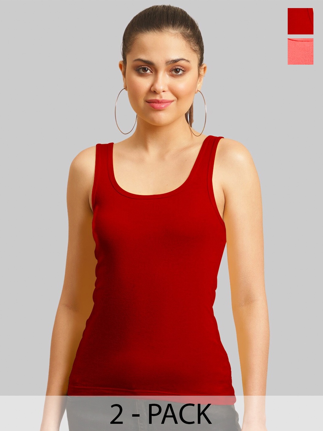 

FBAR Cotton Tank Top, Red